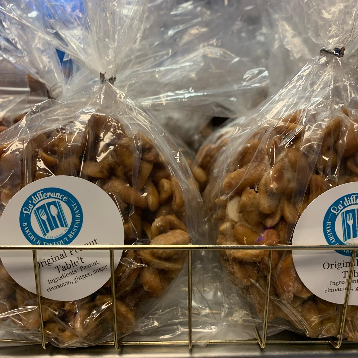 Bags of the Original Peanut Table't Haitain treat